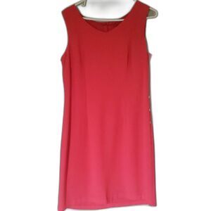 CDC Women's Orange Red Y2K Dress Size 10 Sheath Career Business Elegant